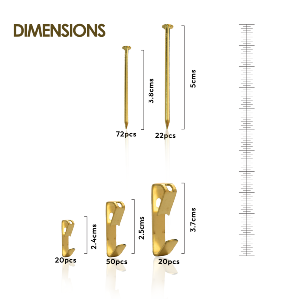 QUELLQUIRE 184-Pieces Picture Hanging Kit - Image 3